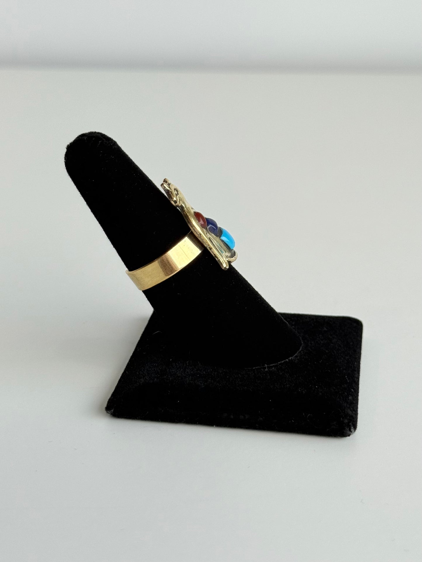 Bastet Adjustable Brass Ring – Best Fits Size 8 and Can Be Adjusted Larger