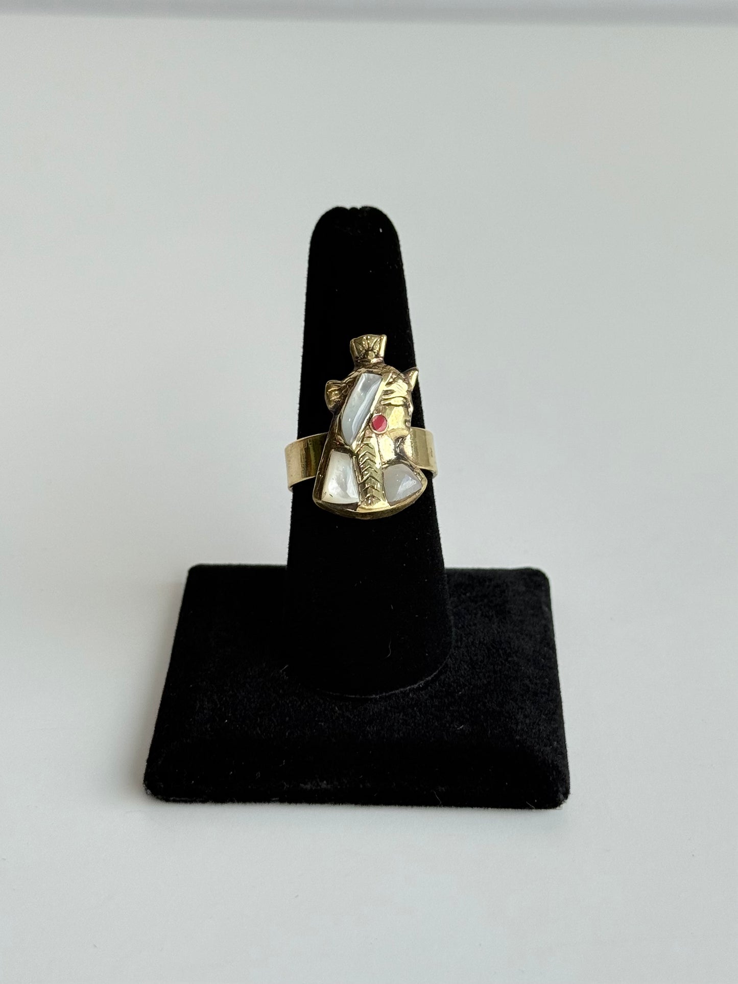 Isis Adjustable Brass Ring – Best Fits Size 8 and Can Be Adjusted Larger