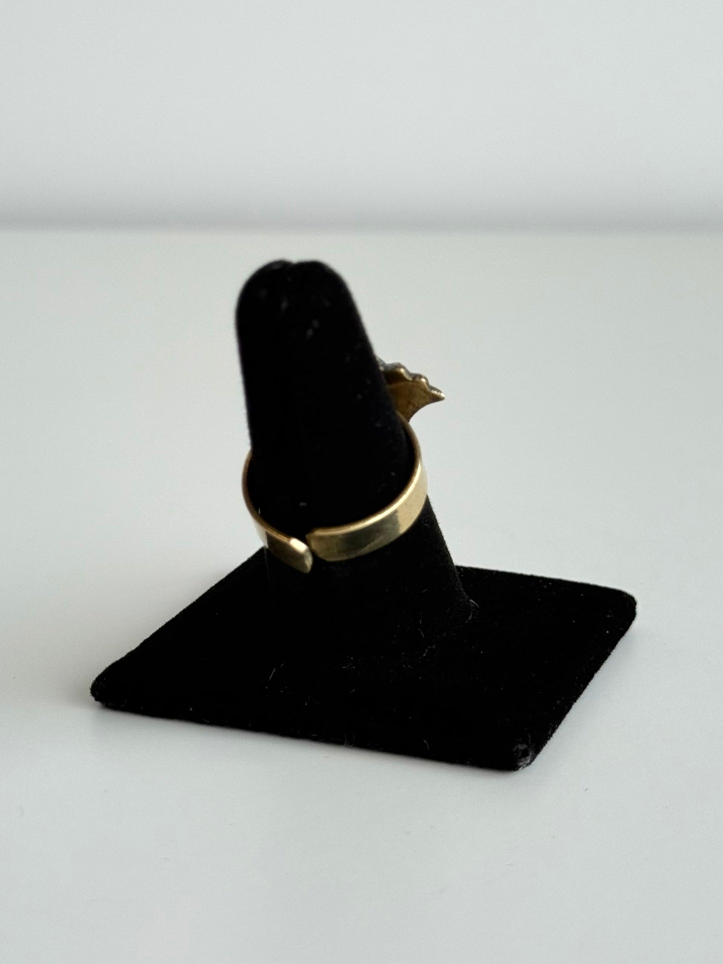 Egyptian Lotus Adjustable Brass Ring – Best Fits Size 8 and Can Be Adjusted Larger