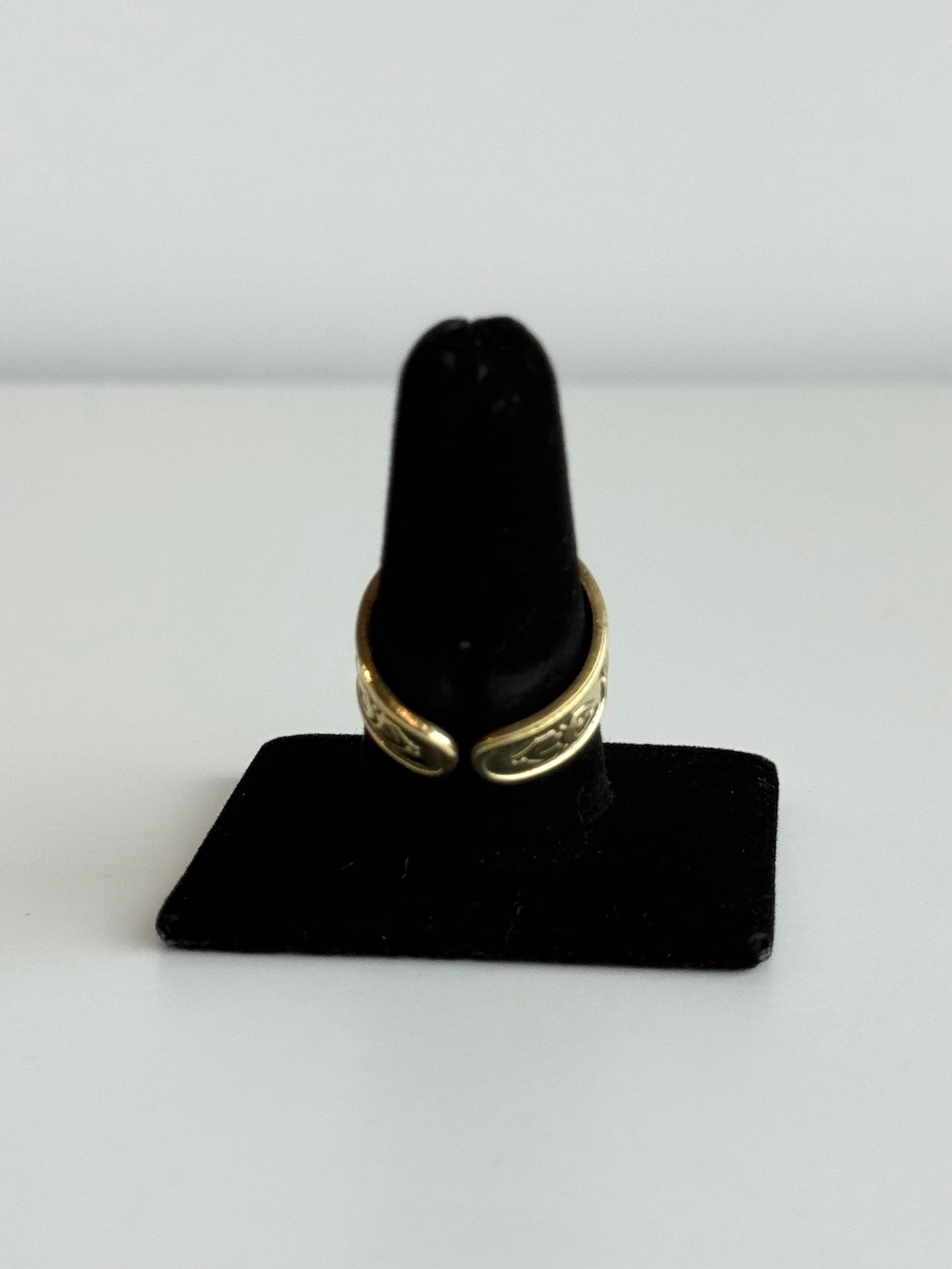 Scarab Adjustable Brass Ring – Best Fits Size 9 and Can Be Adjusted Larger