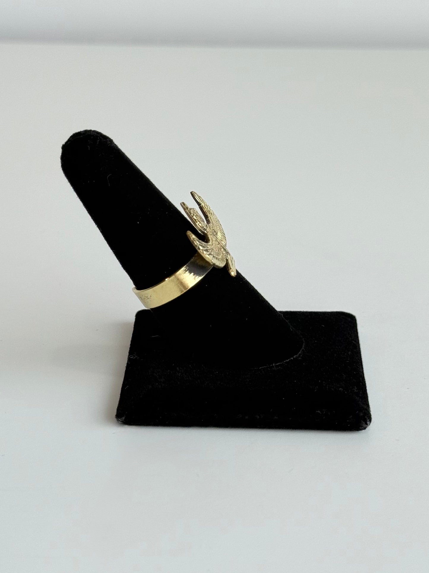 Isis Wing Adjustable Brass Ring – Best Fits Size 8 and Can Be Adjusted Larger