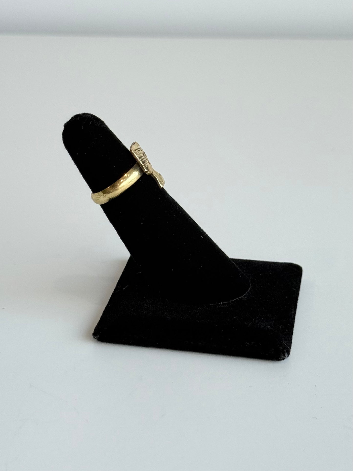 Nefertiti Pinky Adjustable Brass Ring – Best Fits 4 and Can Be Adjusted Larger