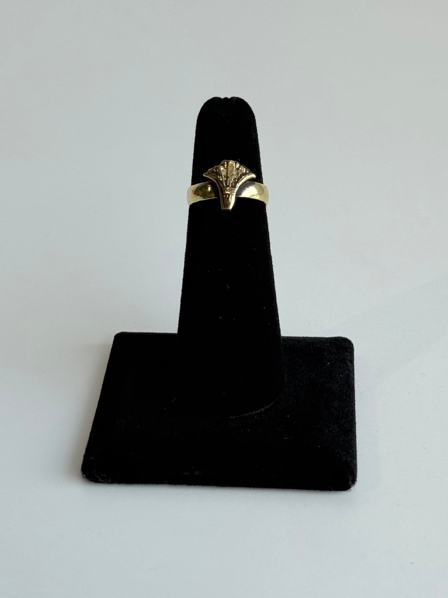 Lotus Pinky Adjustable Brass Ring – Best Fits Size 4 and Can Be Adjusted Larger