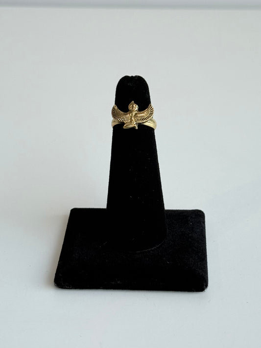 Isis Pinky Adjustable Brass Ring – Best Fits Size 4 and Can Be Adjusted Larger