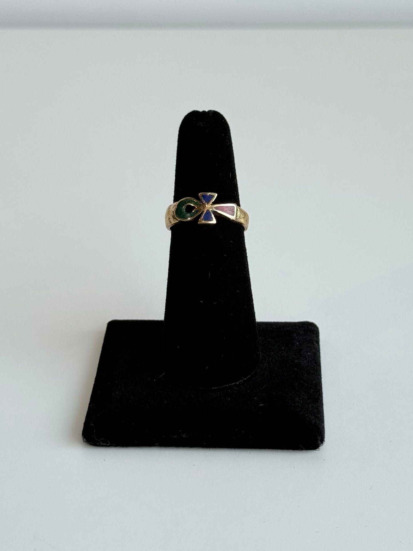 Color Ankh Adjustable Brass Ring – Best Fits Size 6 and Can Be Adjusted Larger