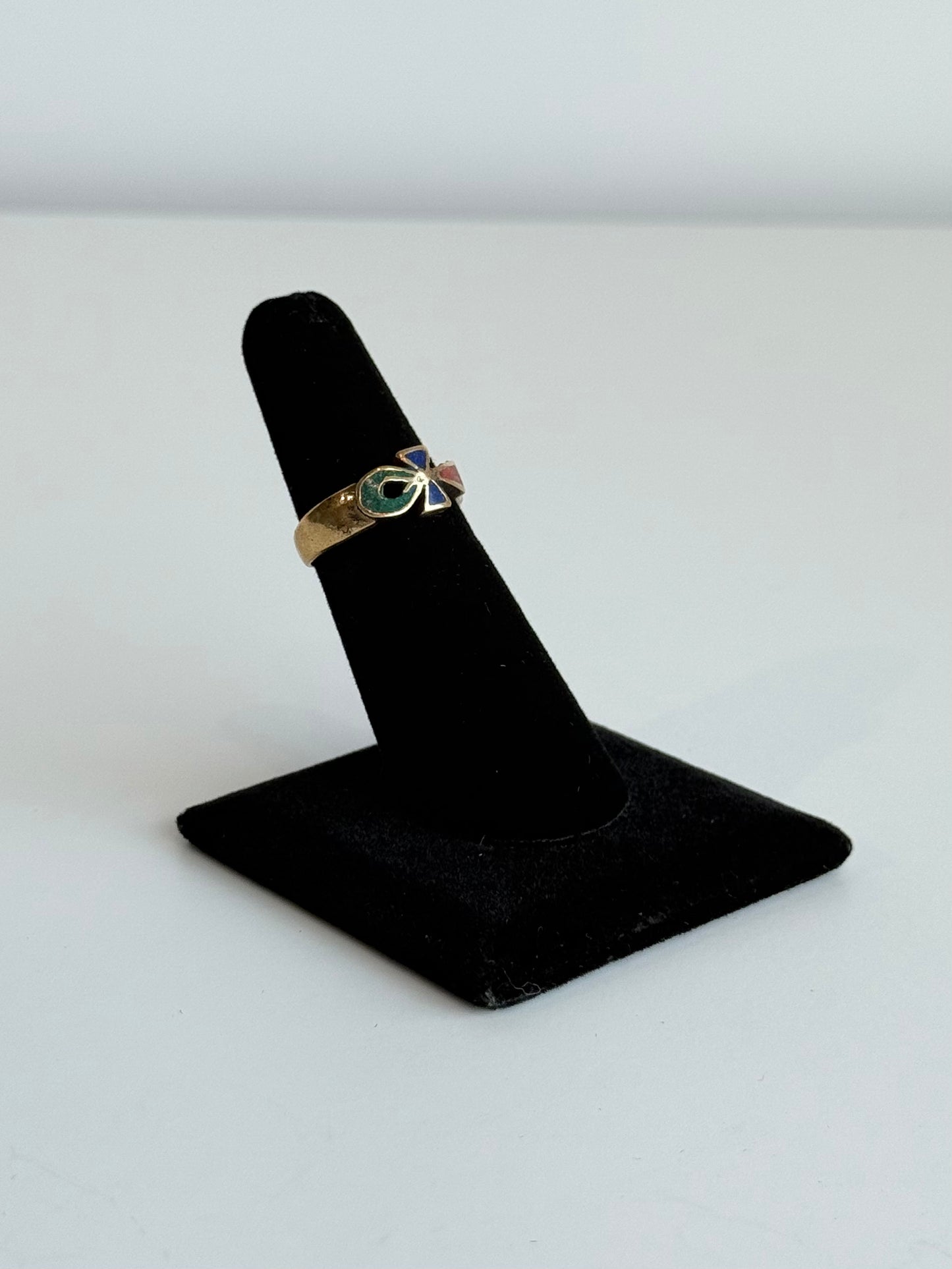 Color Ankh Adjustable Brass Ring – Best Fits Size 6 and Can Be Adjusted Larger