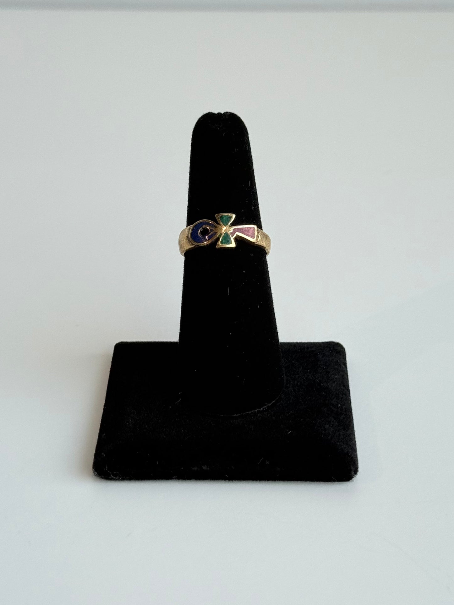Color Ankh Adjustable Brass Ring – Best Fits Size 6 and Can Be Adjusted Larger