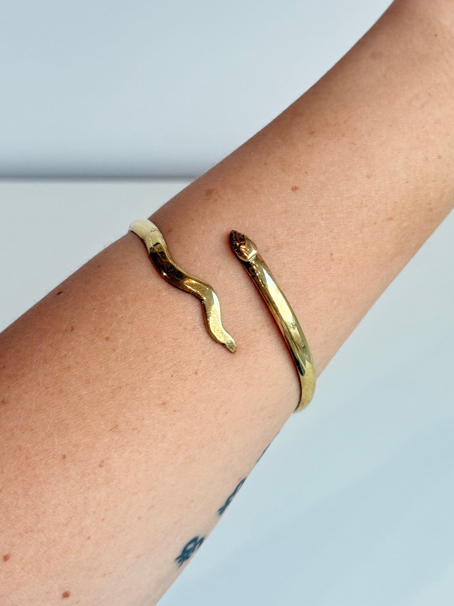 Snake Bracelet – Brass