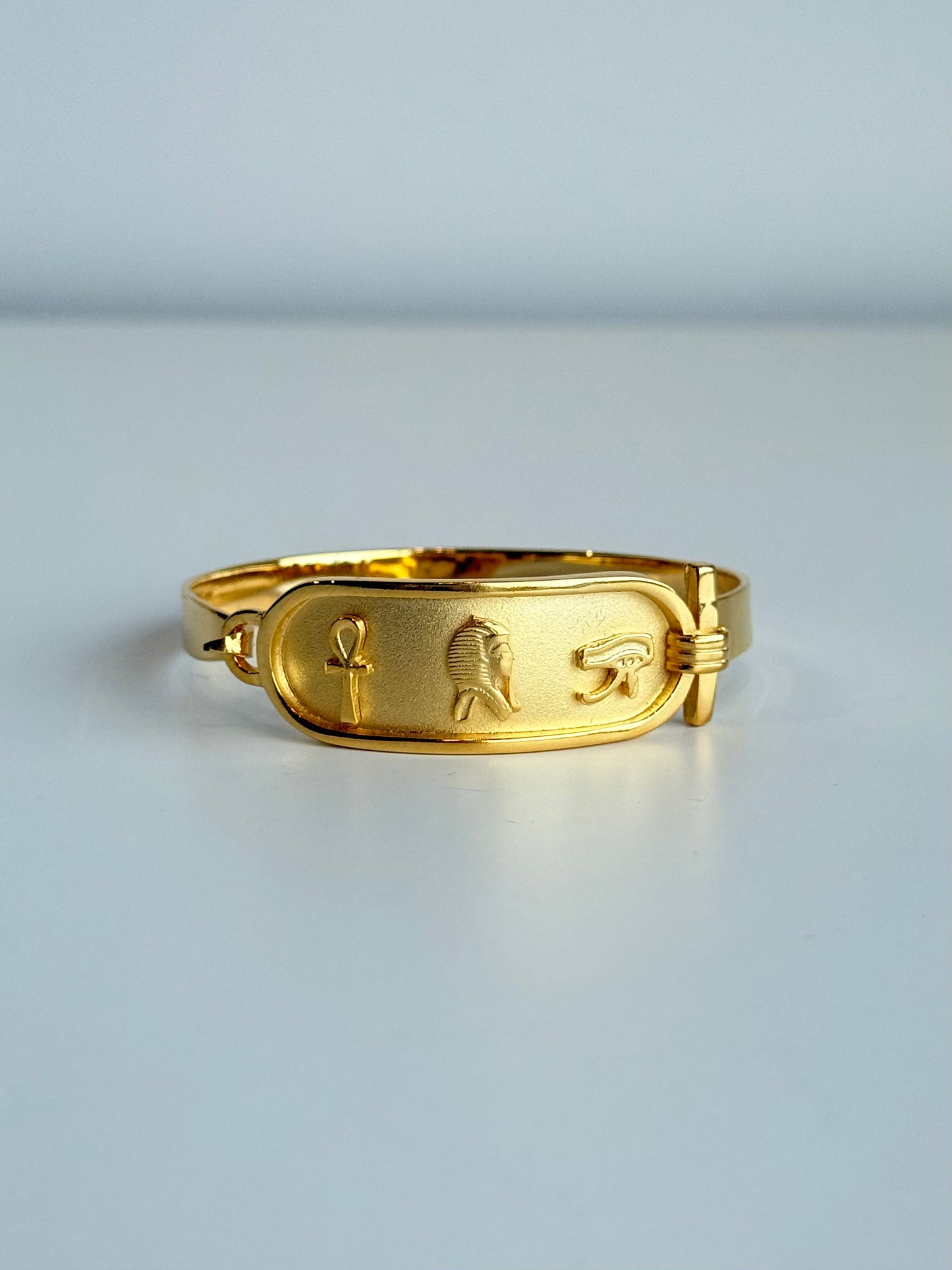 Cartouche Bracelet – Brass