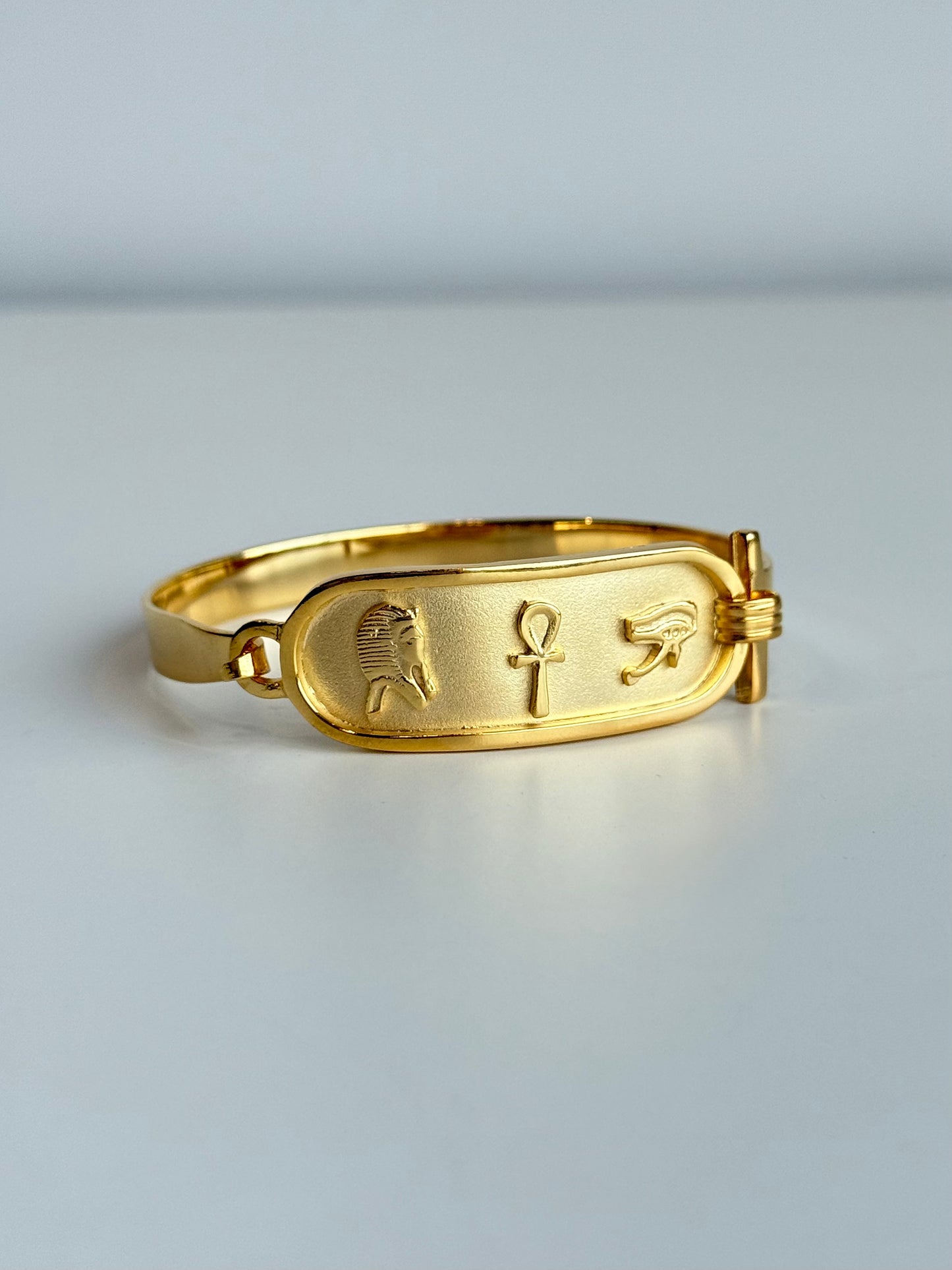 Cartouche Bracelet – Brass
