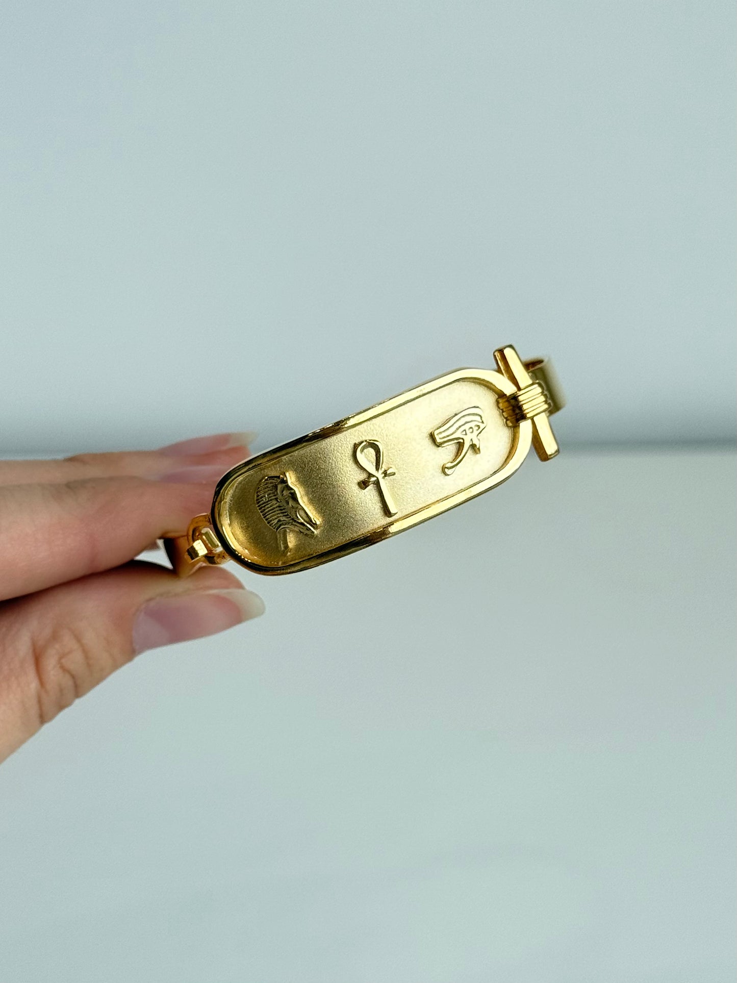 Cartouche Bracelet – Brass