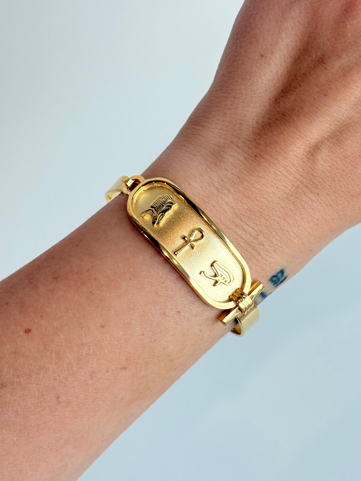 Cartouche Bracelet – Brass