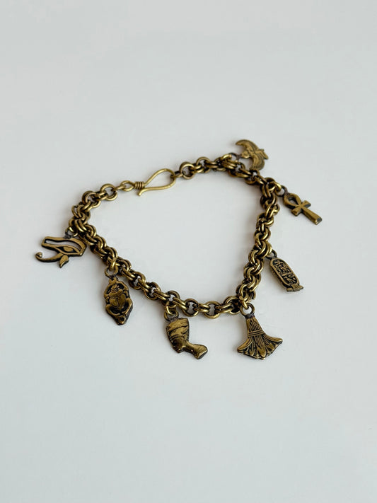 Egyptian Charm Bracelet – Brass