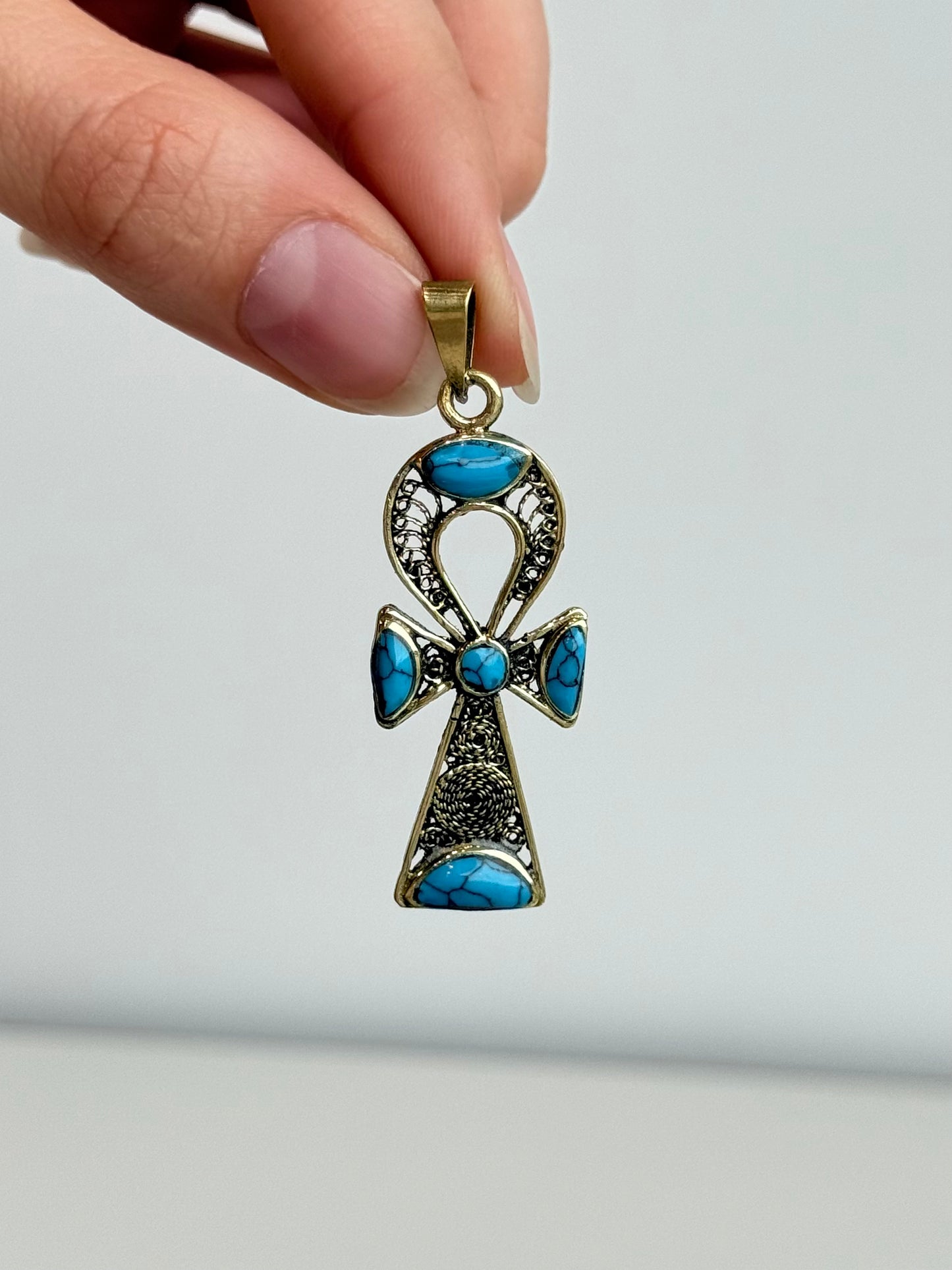 Ankh Pendant – Brass