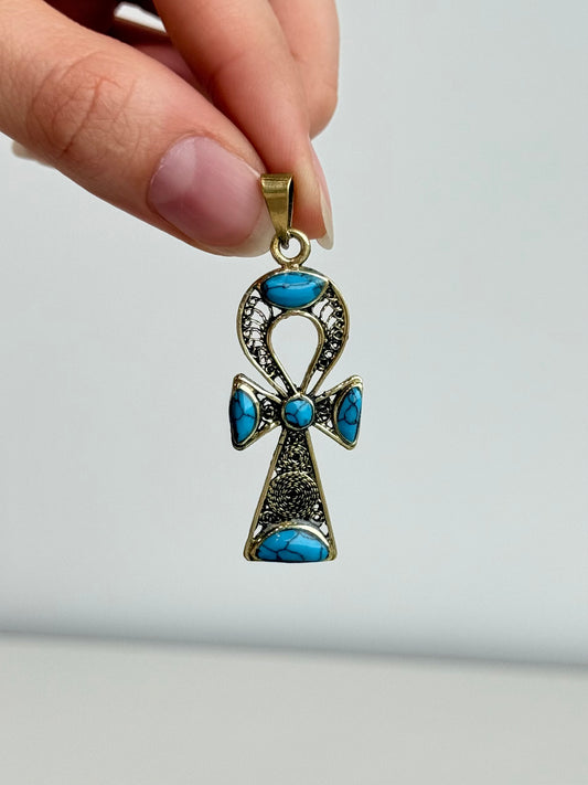 Ankh Pendant – Brass