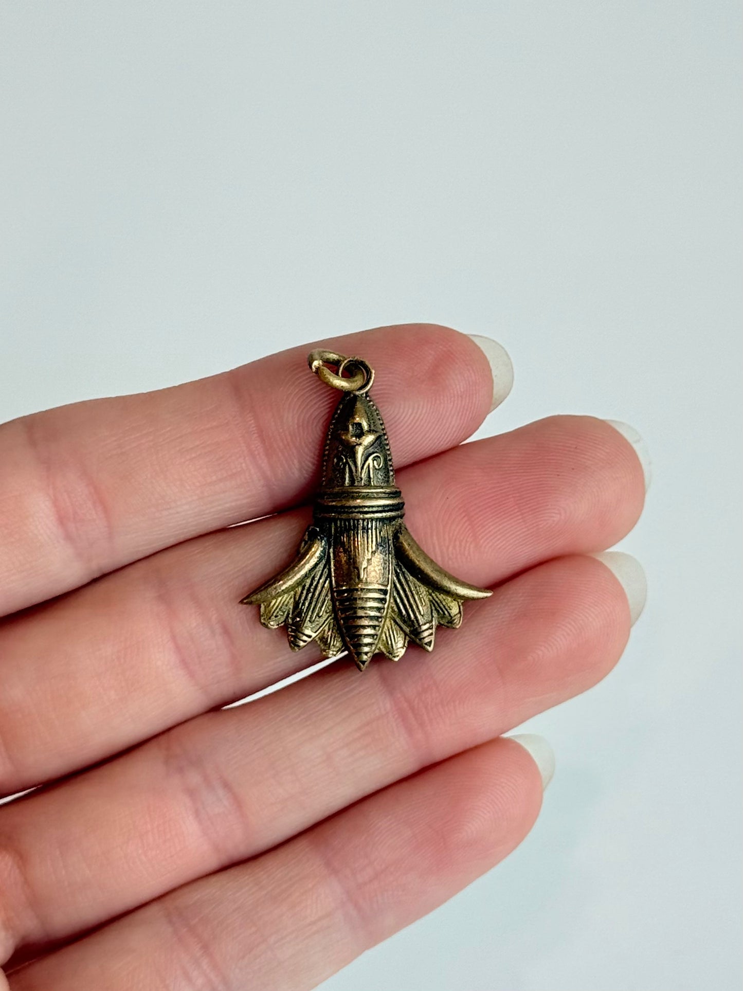 Lotus Pendant – Brass