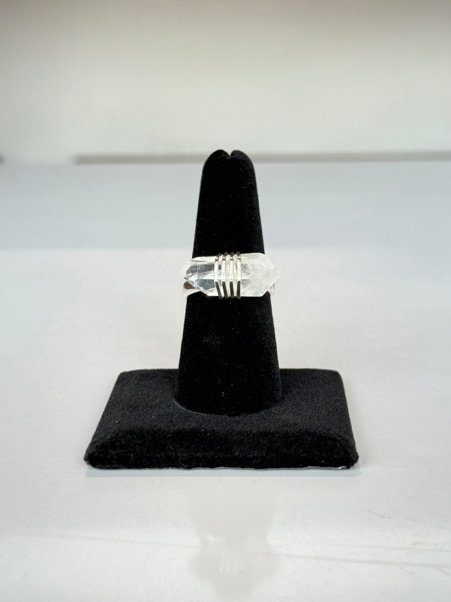 Lemurian Quartz Ring ( Size 8 )