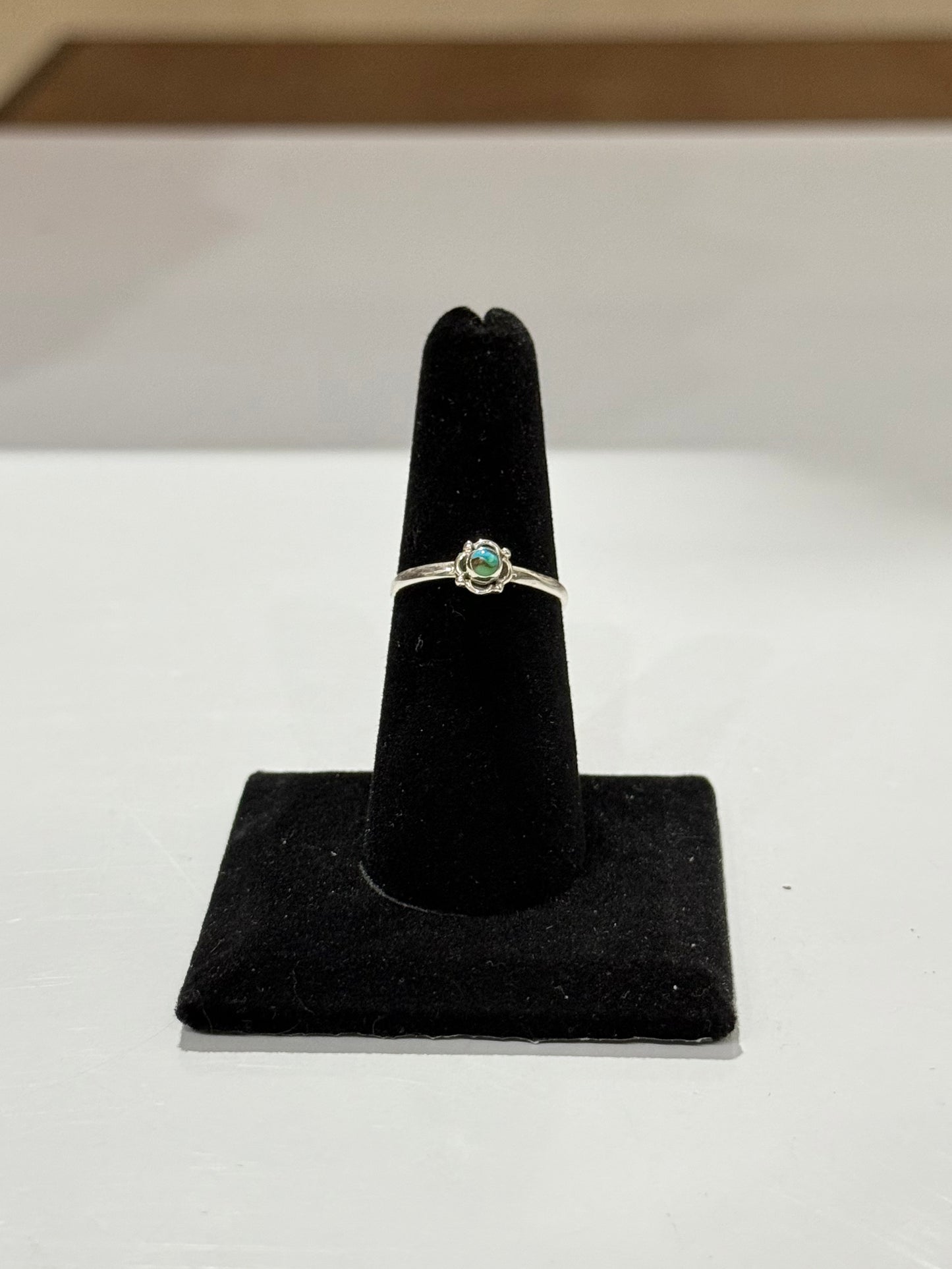 Oyster Copper Turquoise Ring ( Adjustable Size )