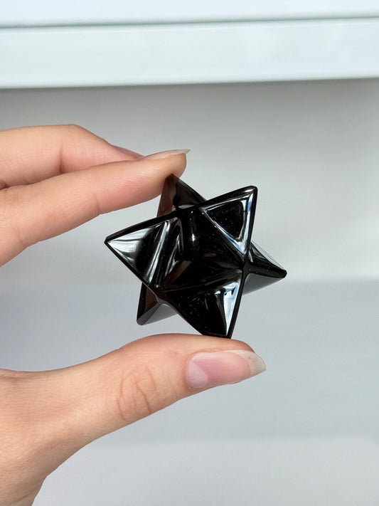 Small Black Obsidian Merkabah
