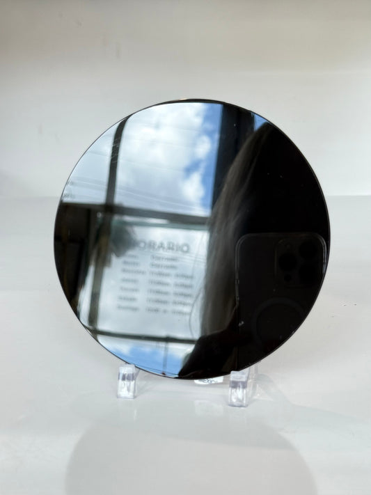 Black Obsidian Mirror 5"