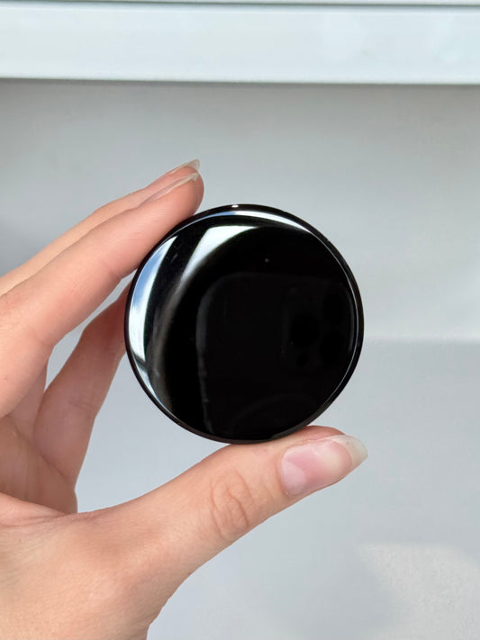 Black Obsidian Mirror 2"