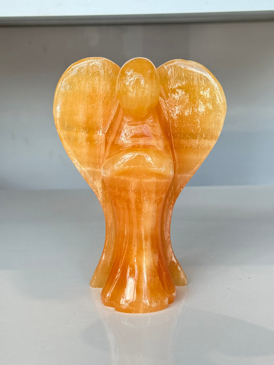 Orange Calcite Angel