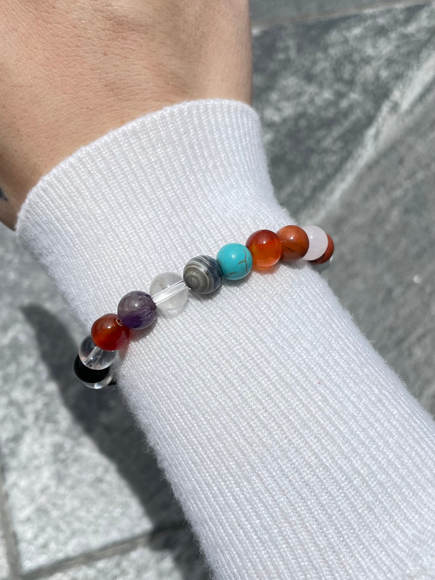 Mixed Stone 8mm Bracelet