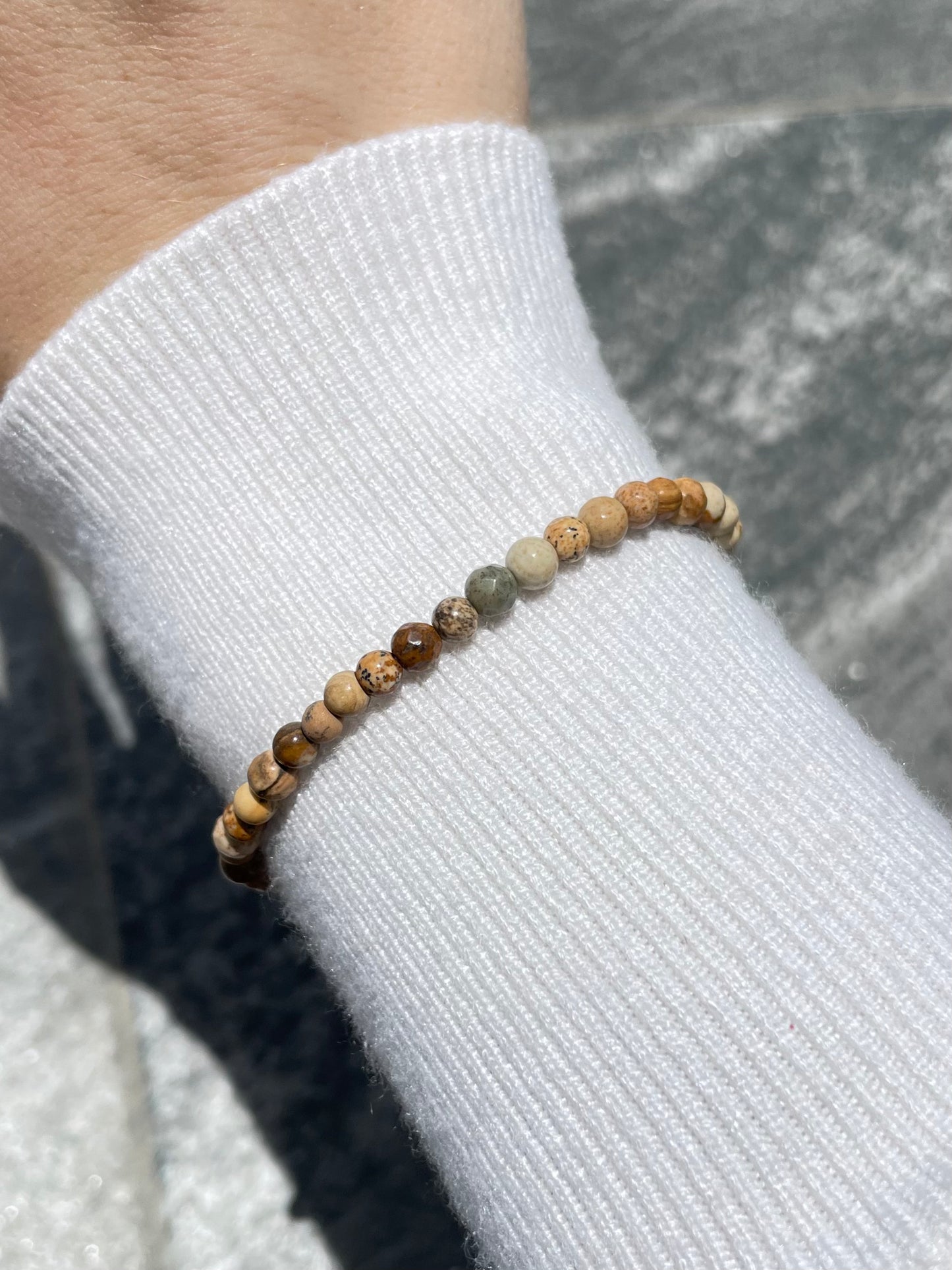 Picture Jasper 4mm Bracelet