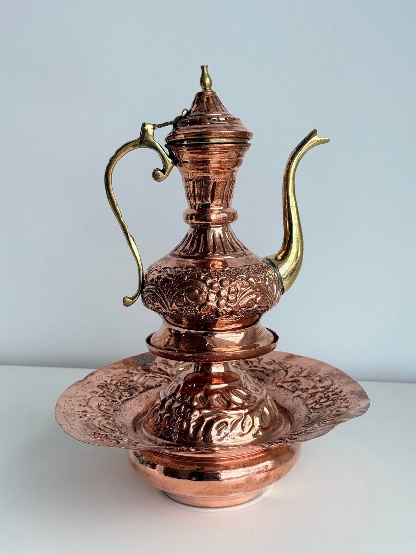 Egyptian Copper Dallah Coffee or Tea Pot