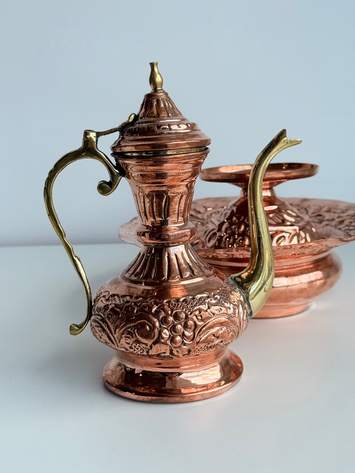 Egyptian Copper Dallah Coffee or Tea Pot