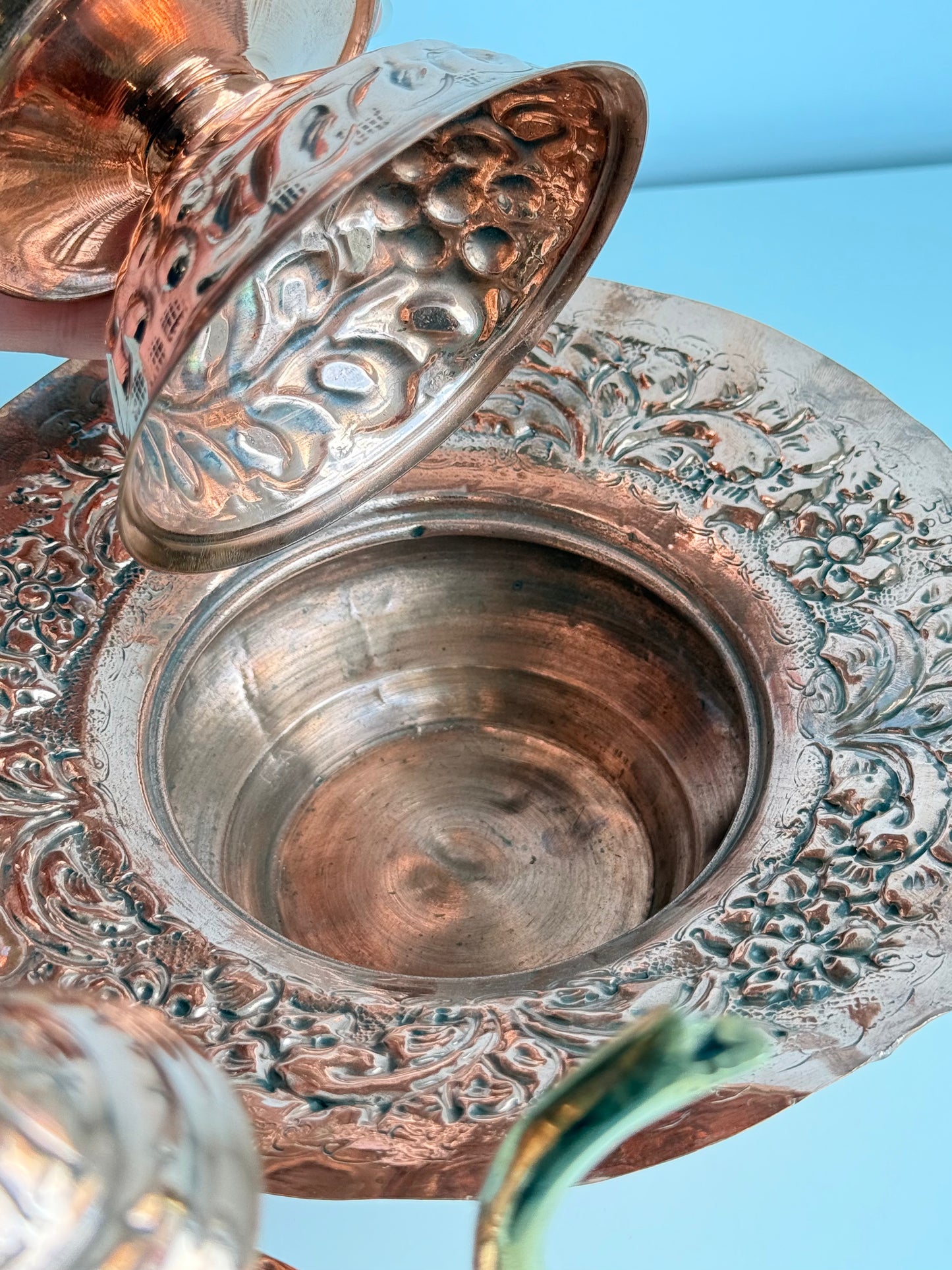 Egyptian Copper Dallah Coffee or Tea Pot