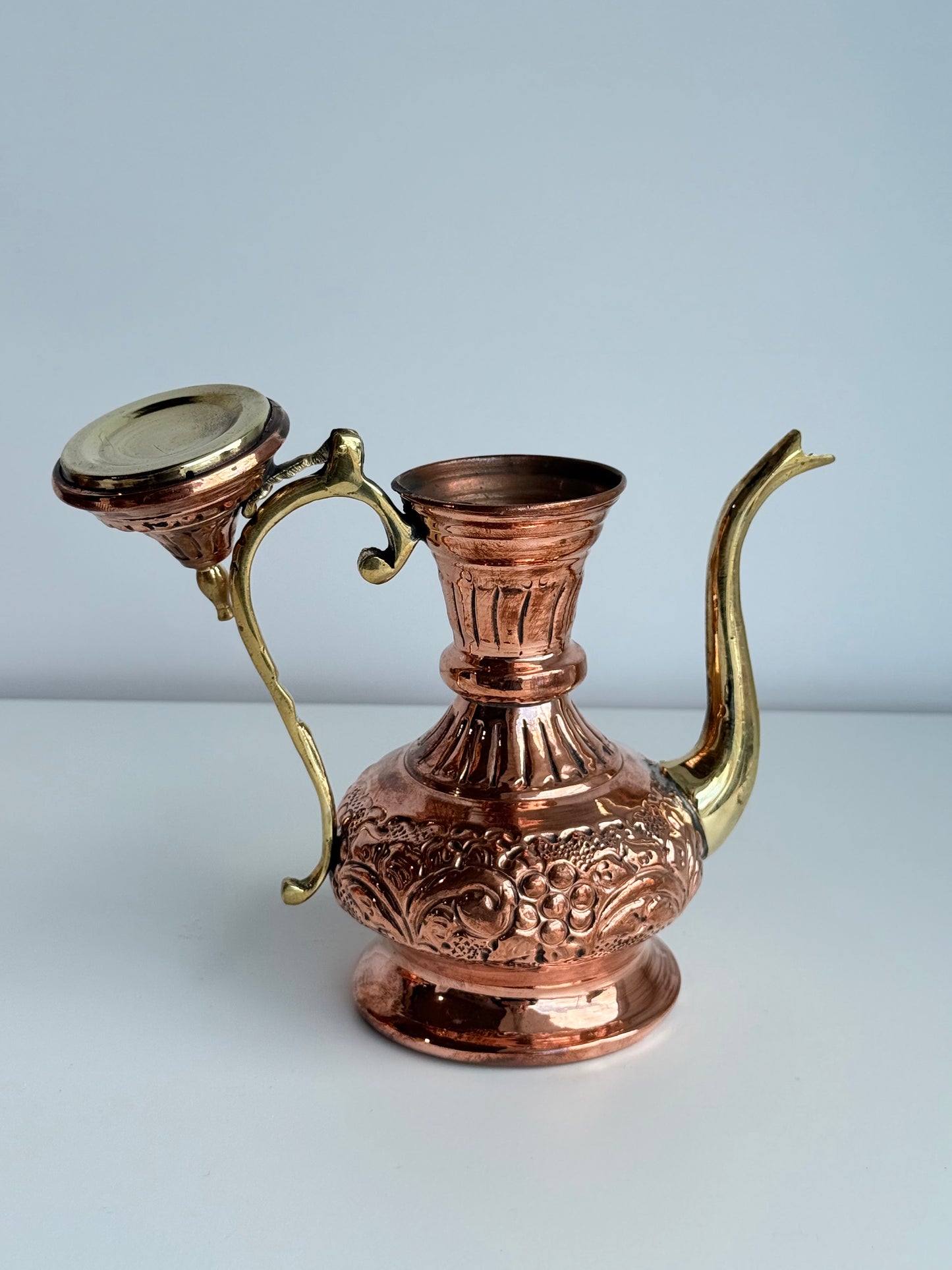Egyptian Copper Dallah Coffee or Tea Pot