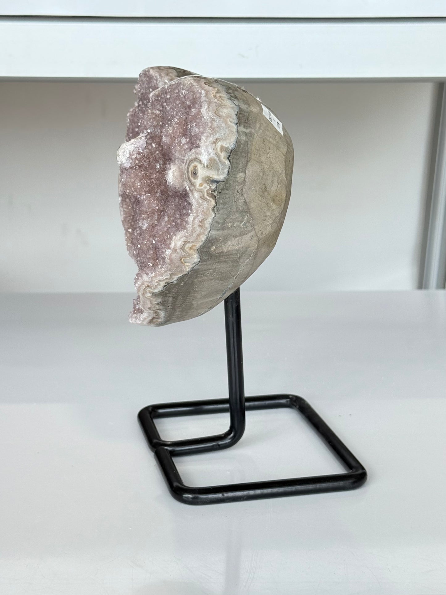 Amethyst Heart on Stand