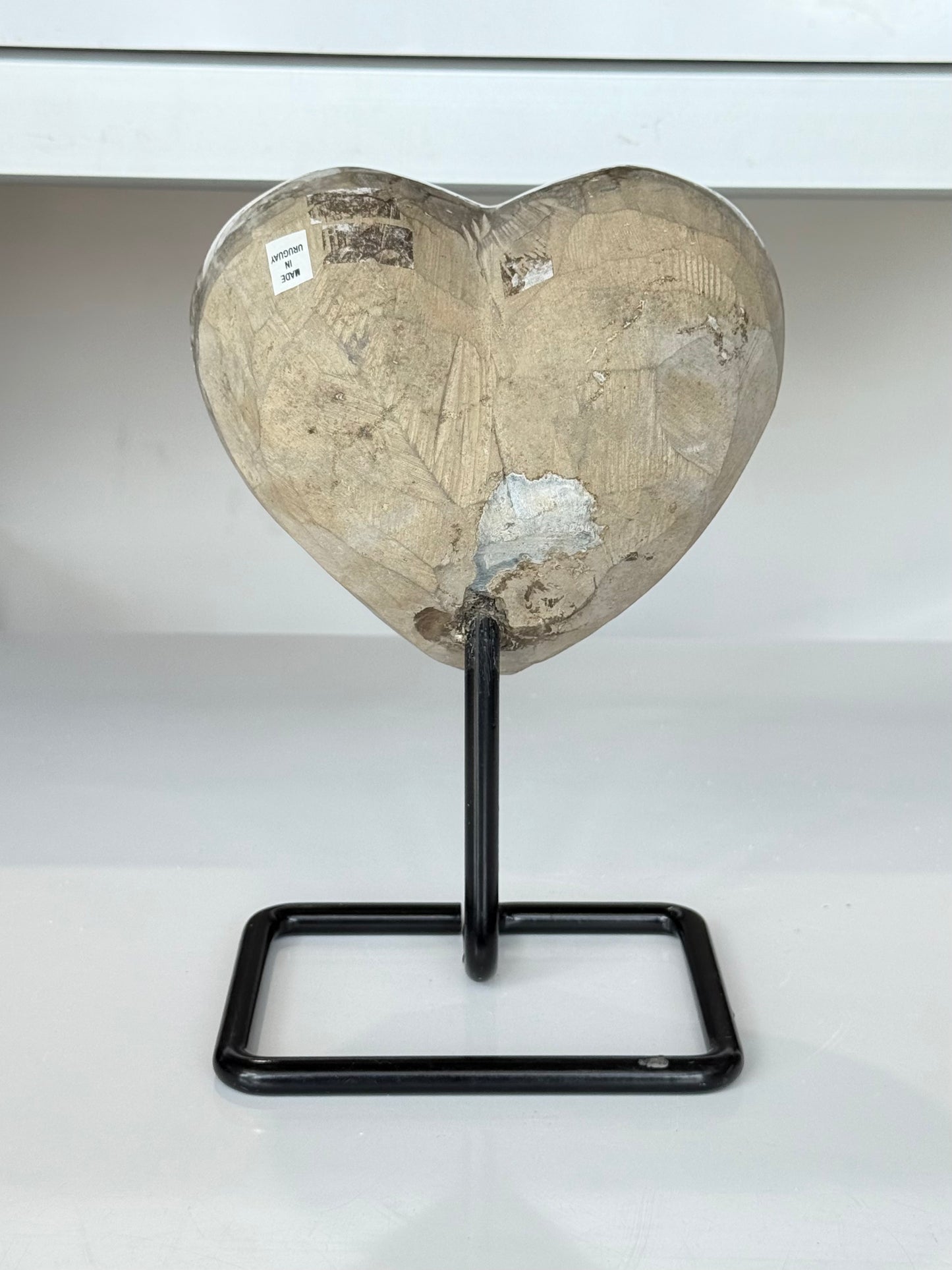 Amethyst Heart on Stand