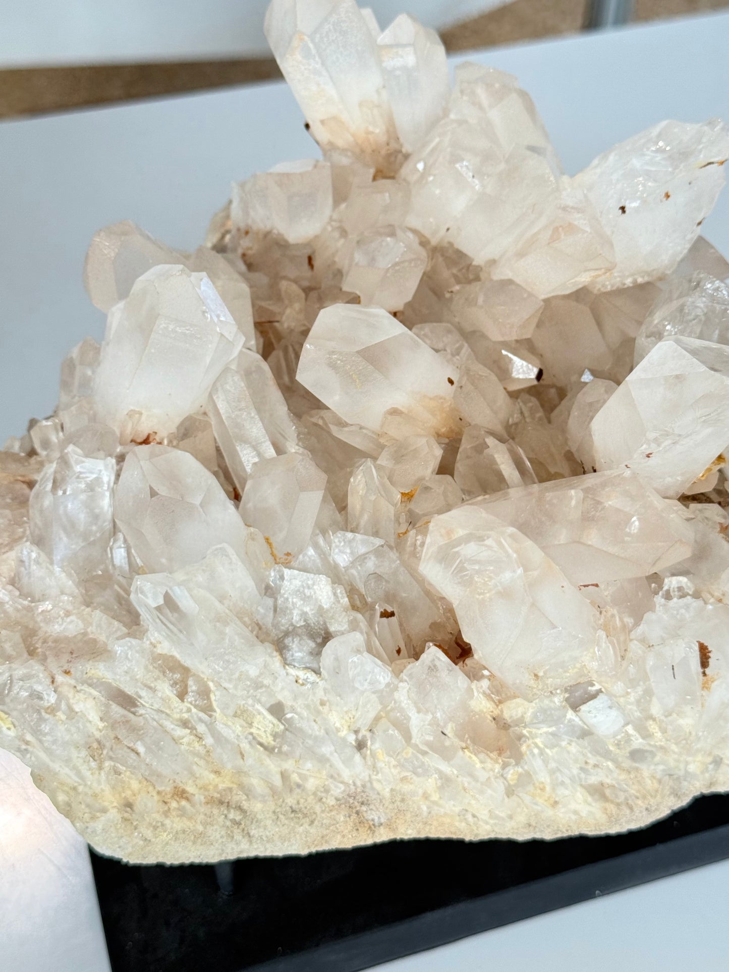 Milk Quartz with Iron