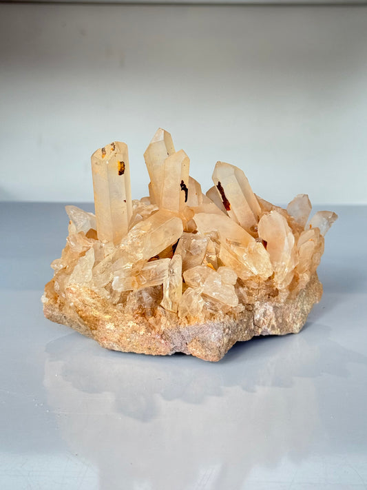 Tangerine Quartz Cluster