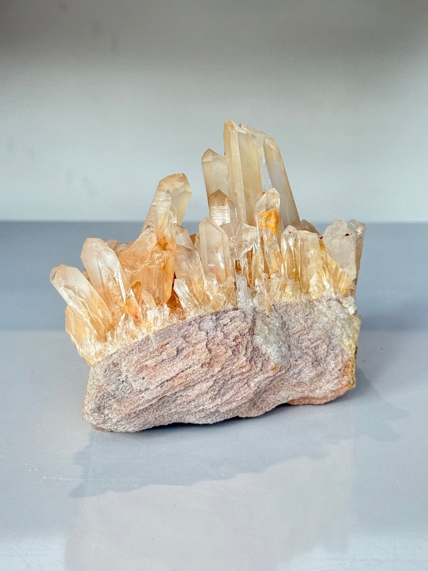 Tangerine Quartz Cluster