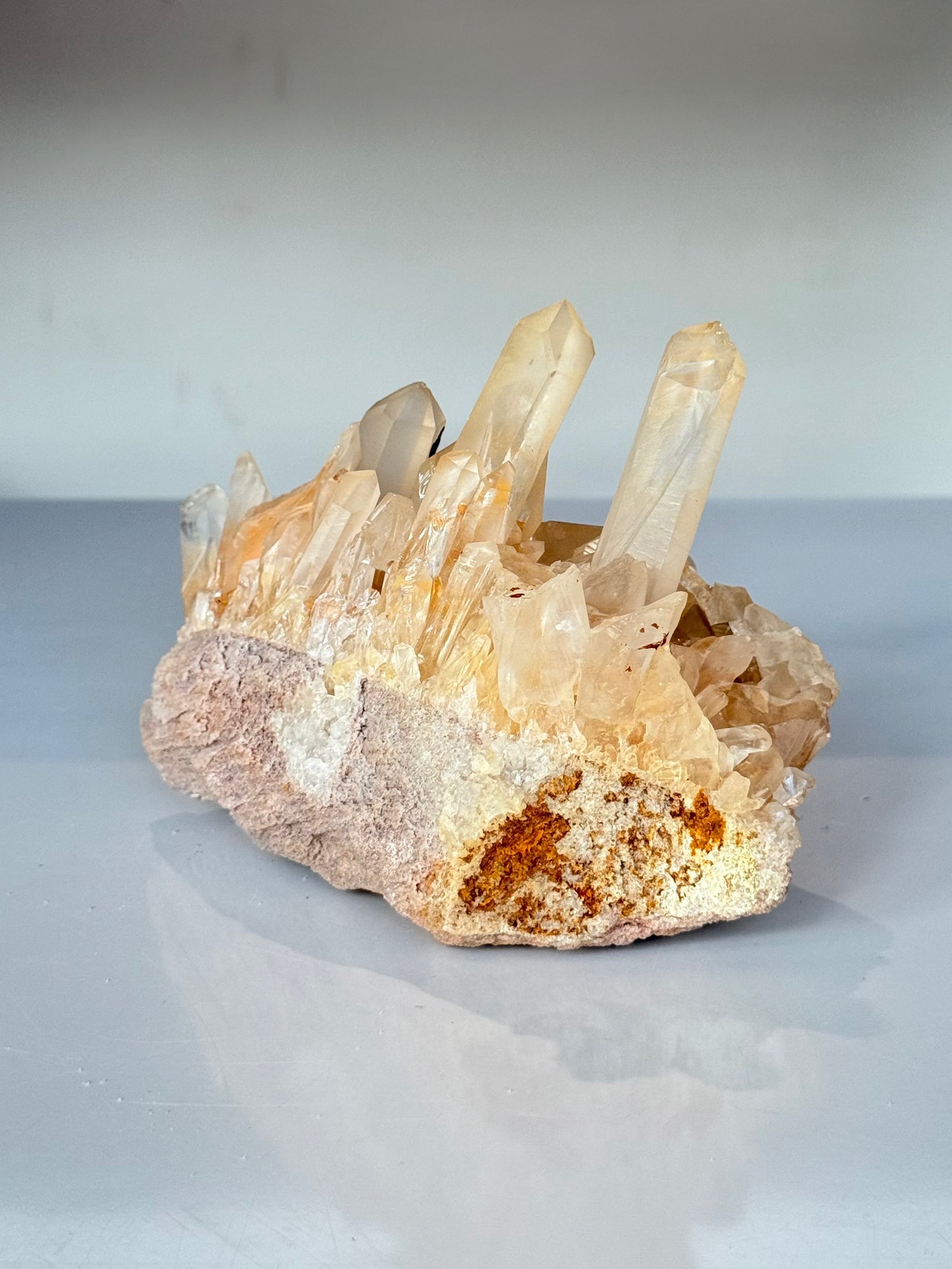 Tangerine Quartz Cluster