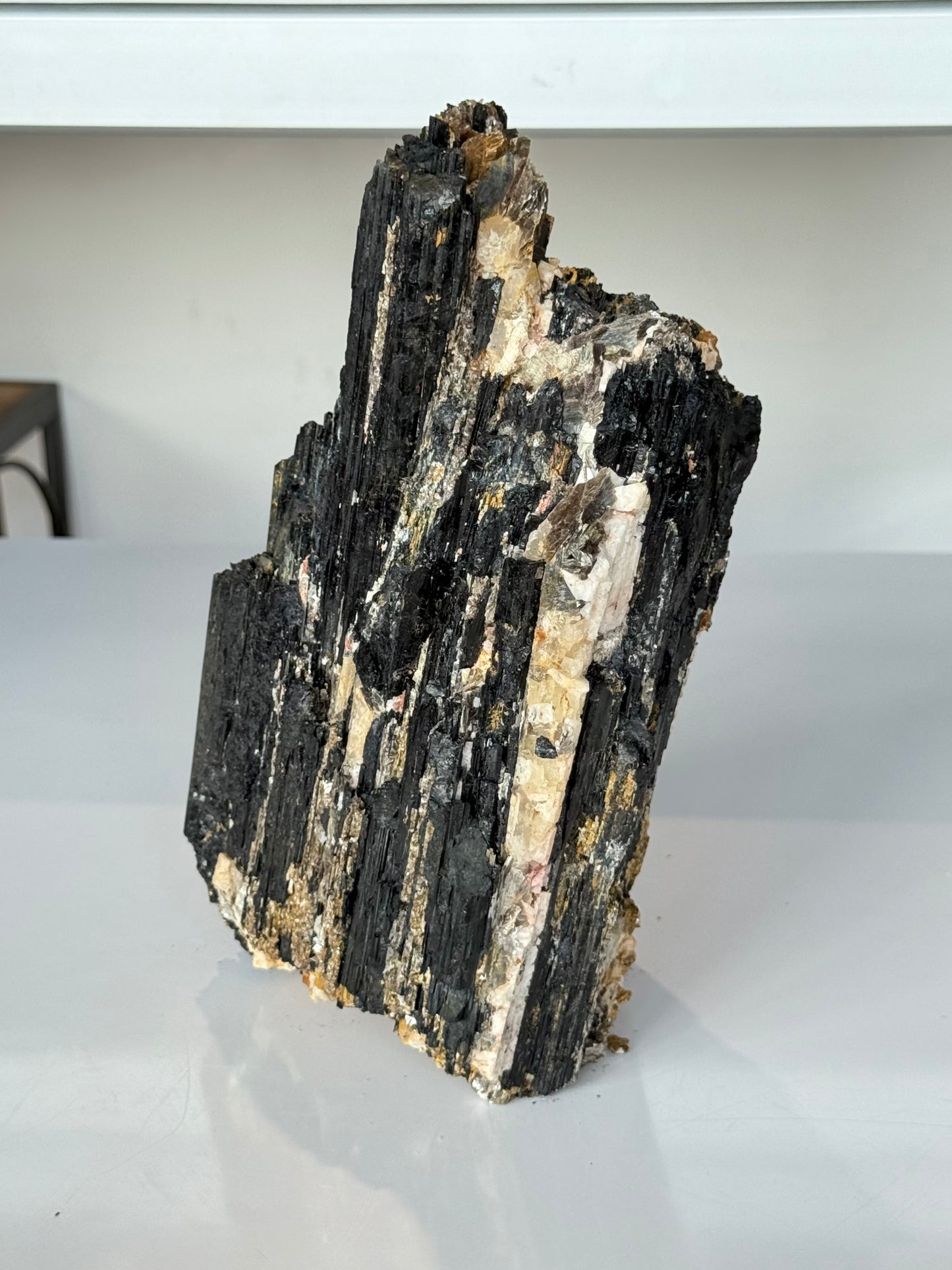 Black Tourmaline, Calcite & Mica