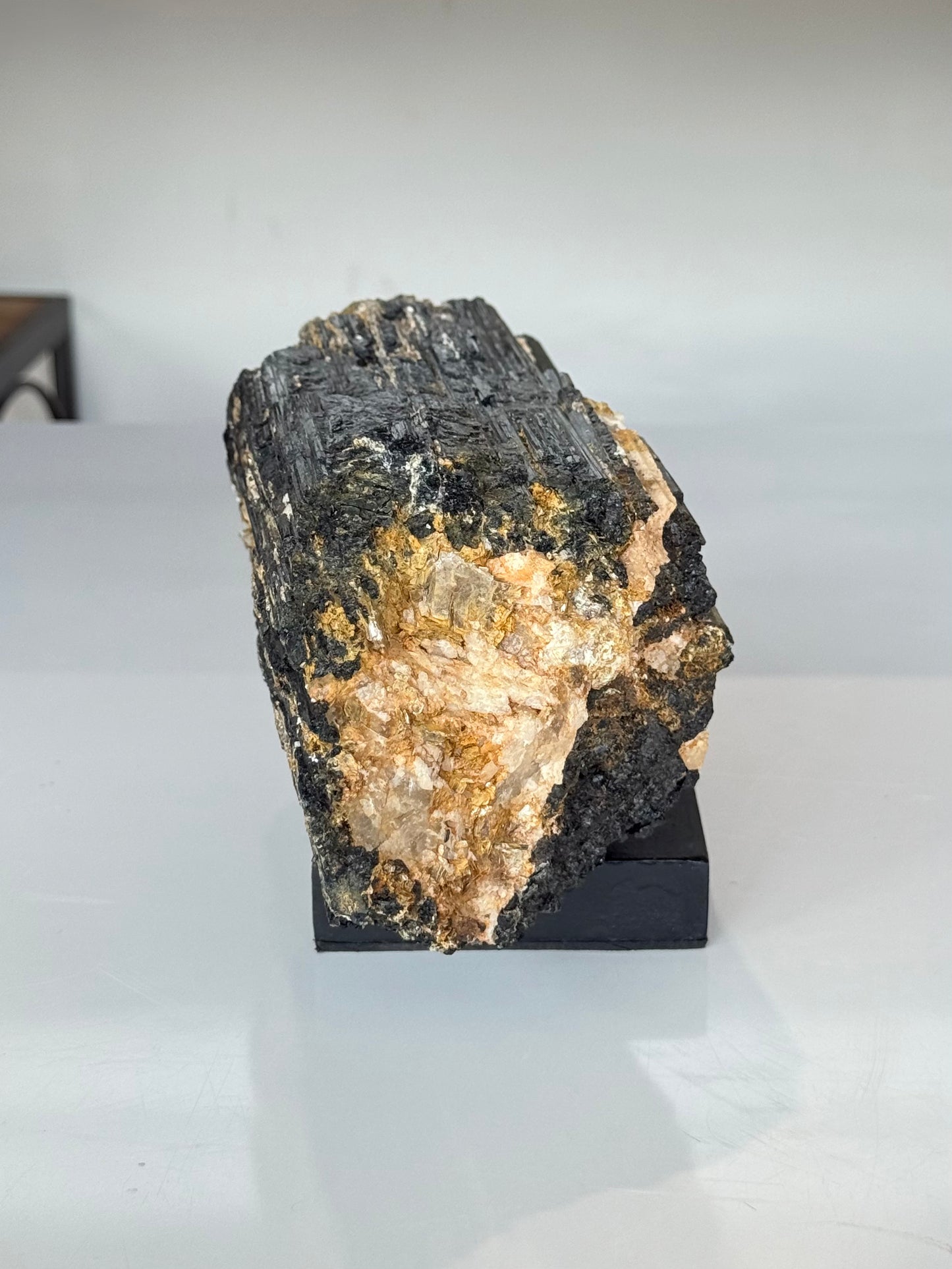 Black Tourmaline, Calcite & Mica