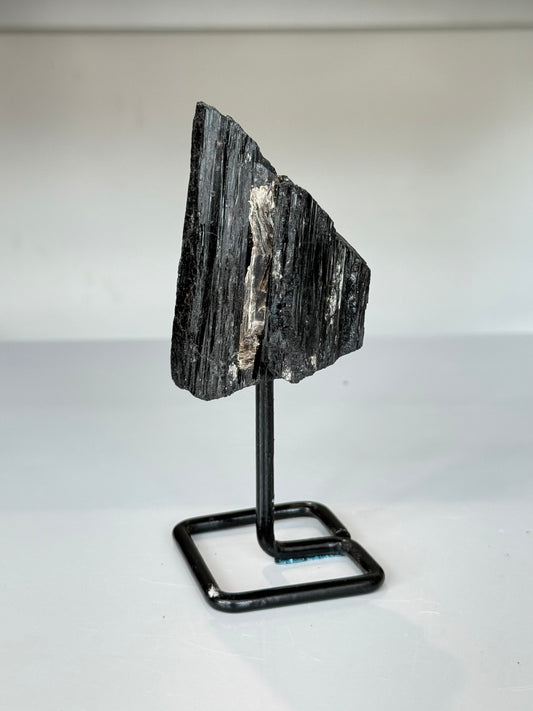 Black Tourmaline on Stand