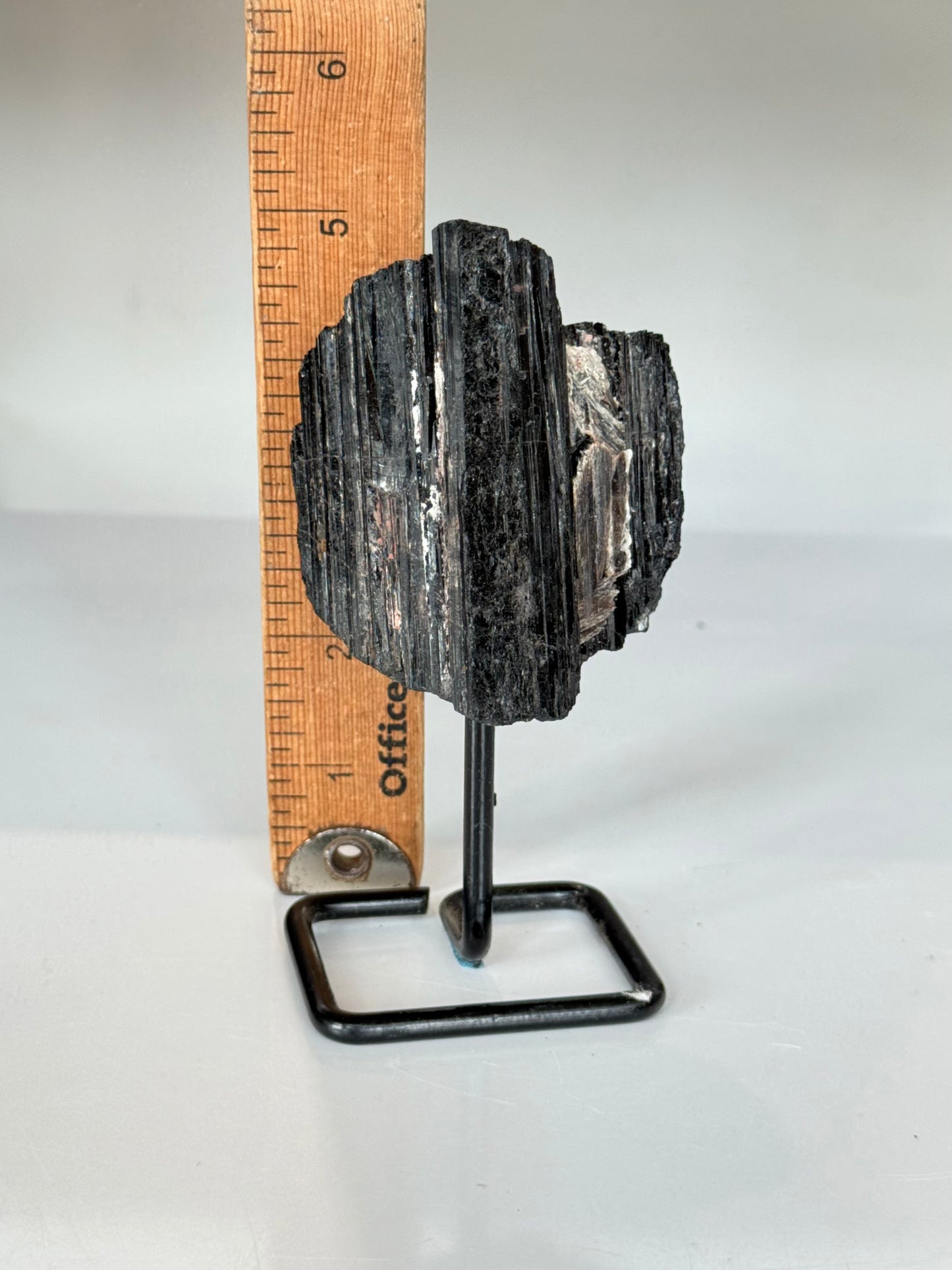 Black Tourmaline on Stand