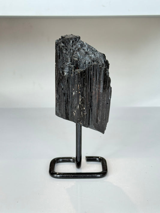 Black Tourmaline on Stand