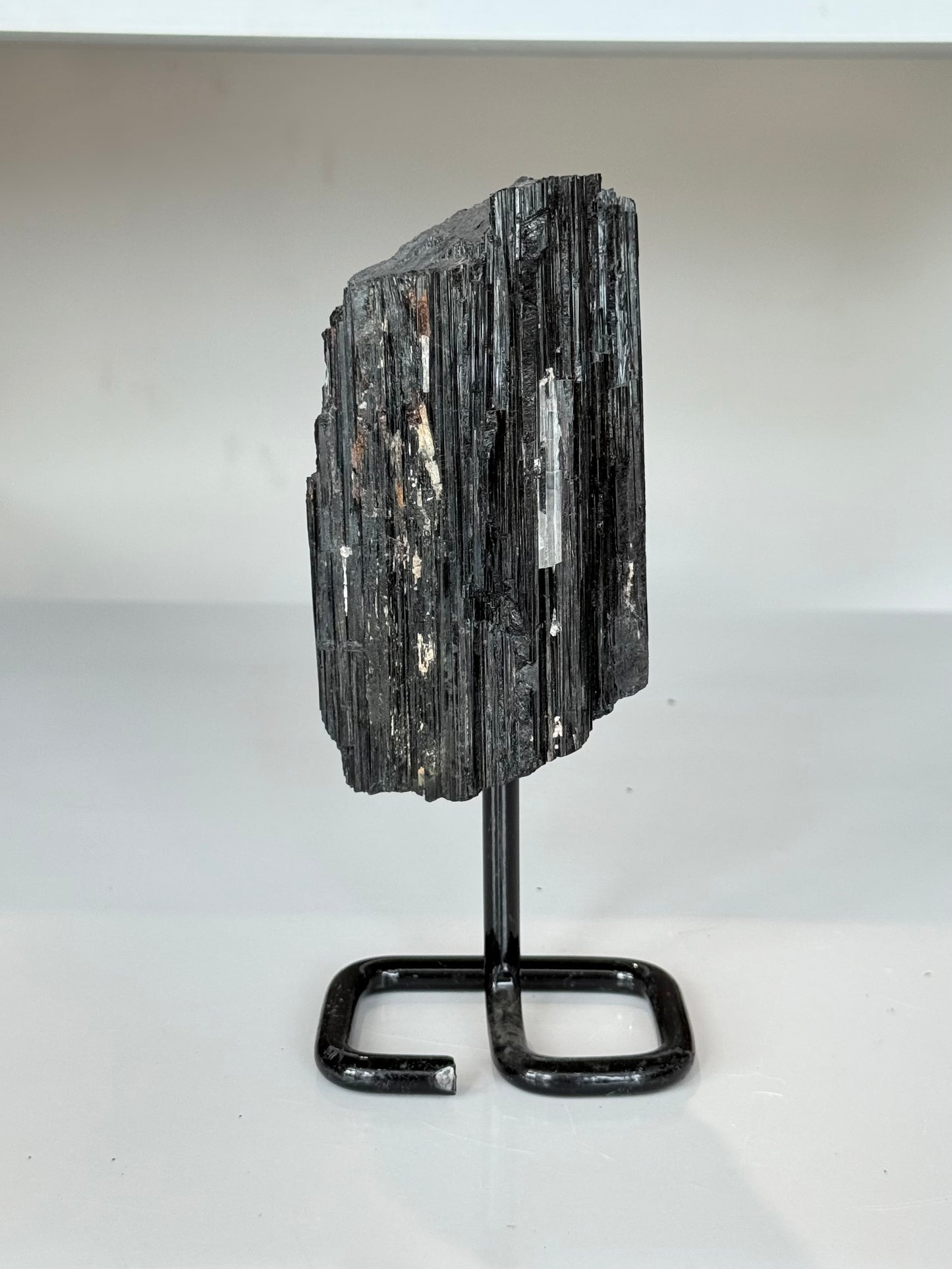 Black Tourmaline on Stand