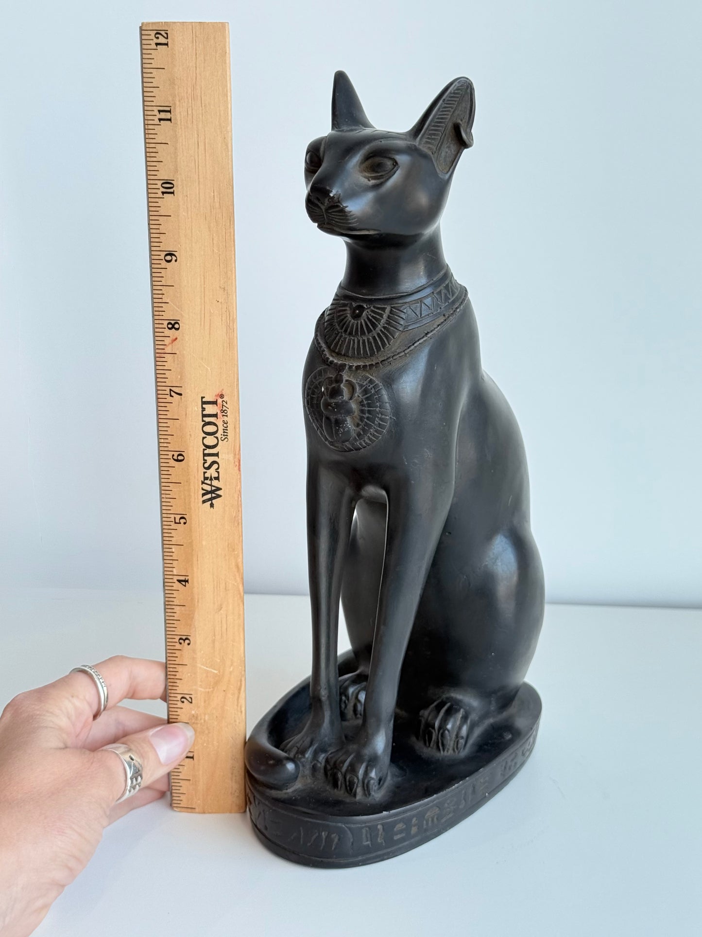 Bastet Statue – Gypsum with Basalt Finish