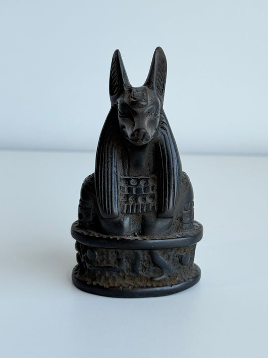 Anubis Statue – Gypsum with Basalt Finish