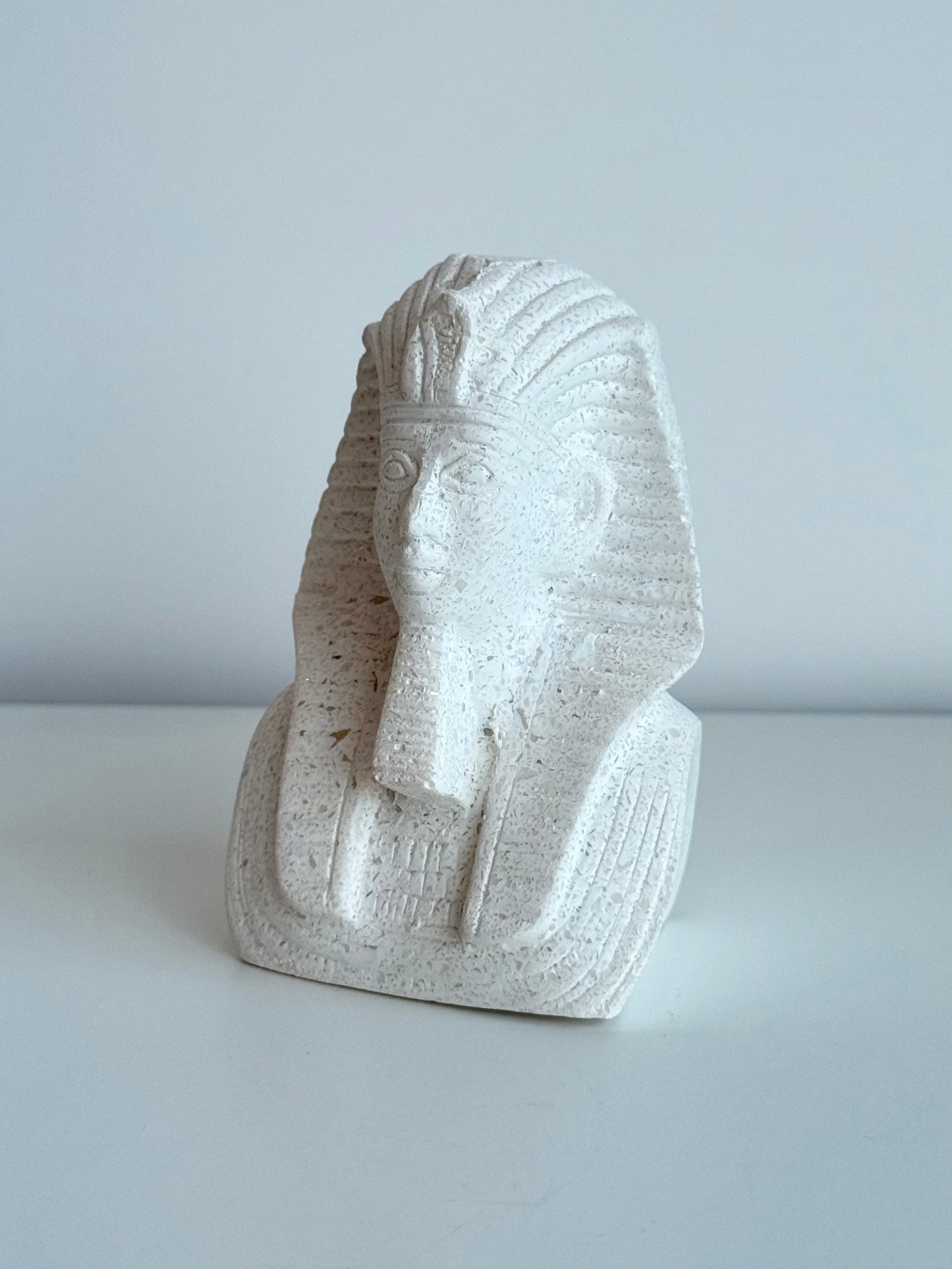 Tutankhamun-Inspired Bust – Gypsum & Alabaster
