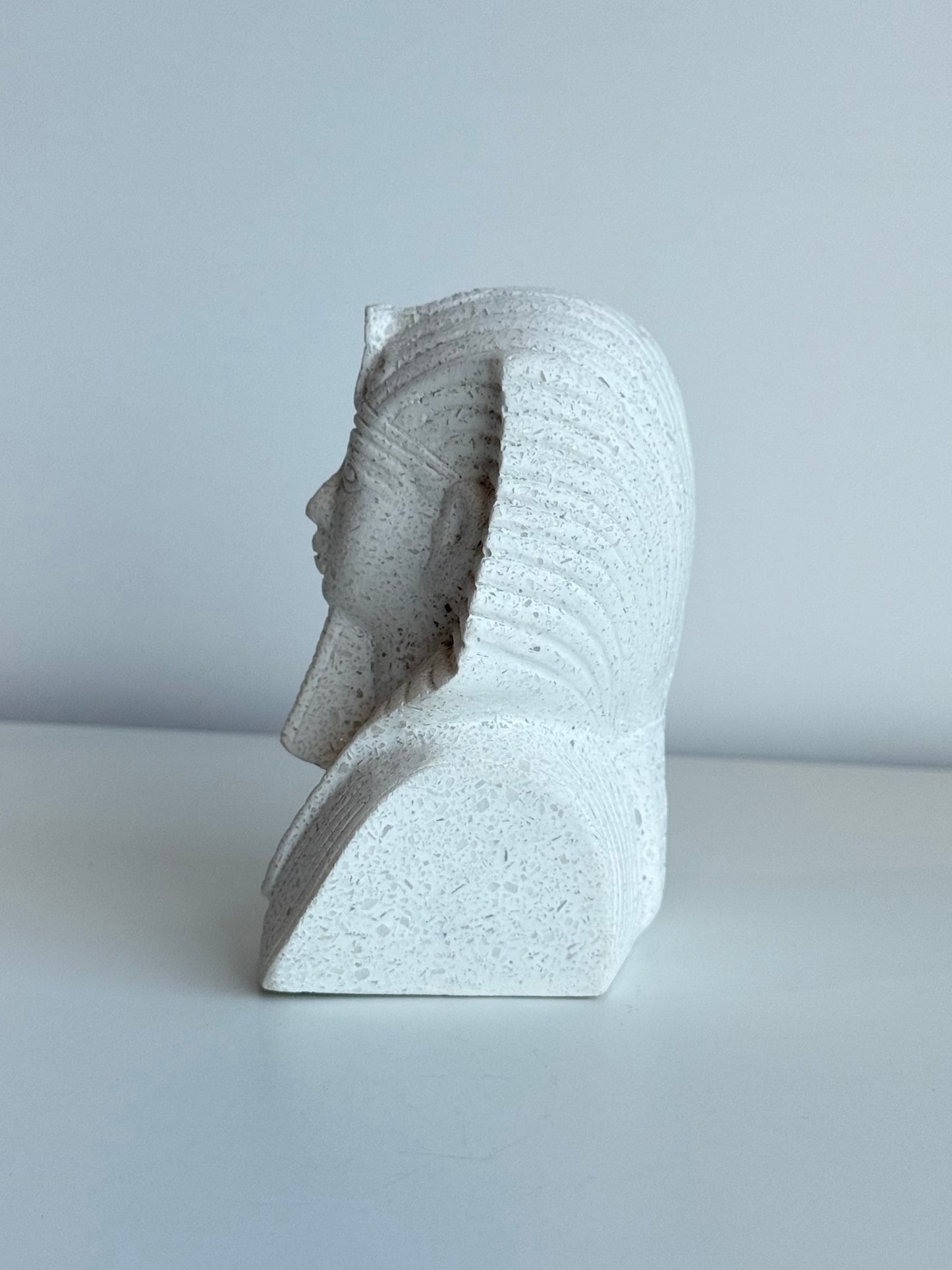 Tutankhamun-Inspired Bust – Gypsum & Alabaster