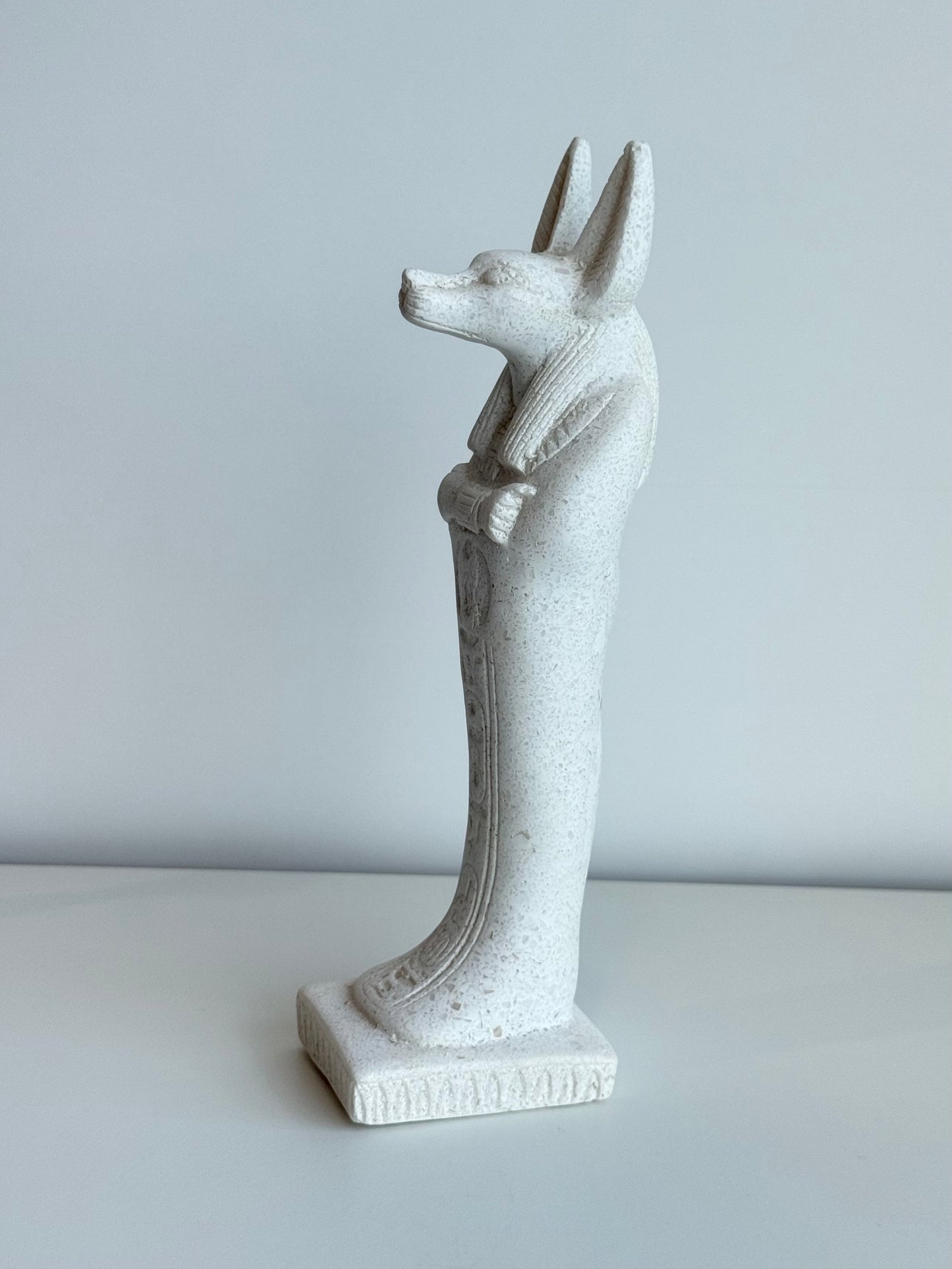 Anubis Standing Statue – Gypsum & Alabaster