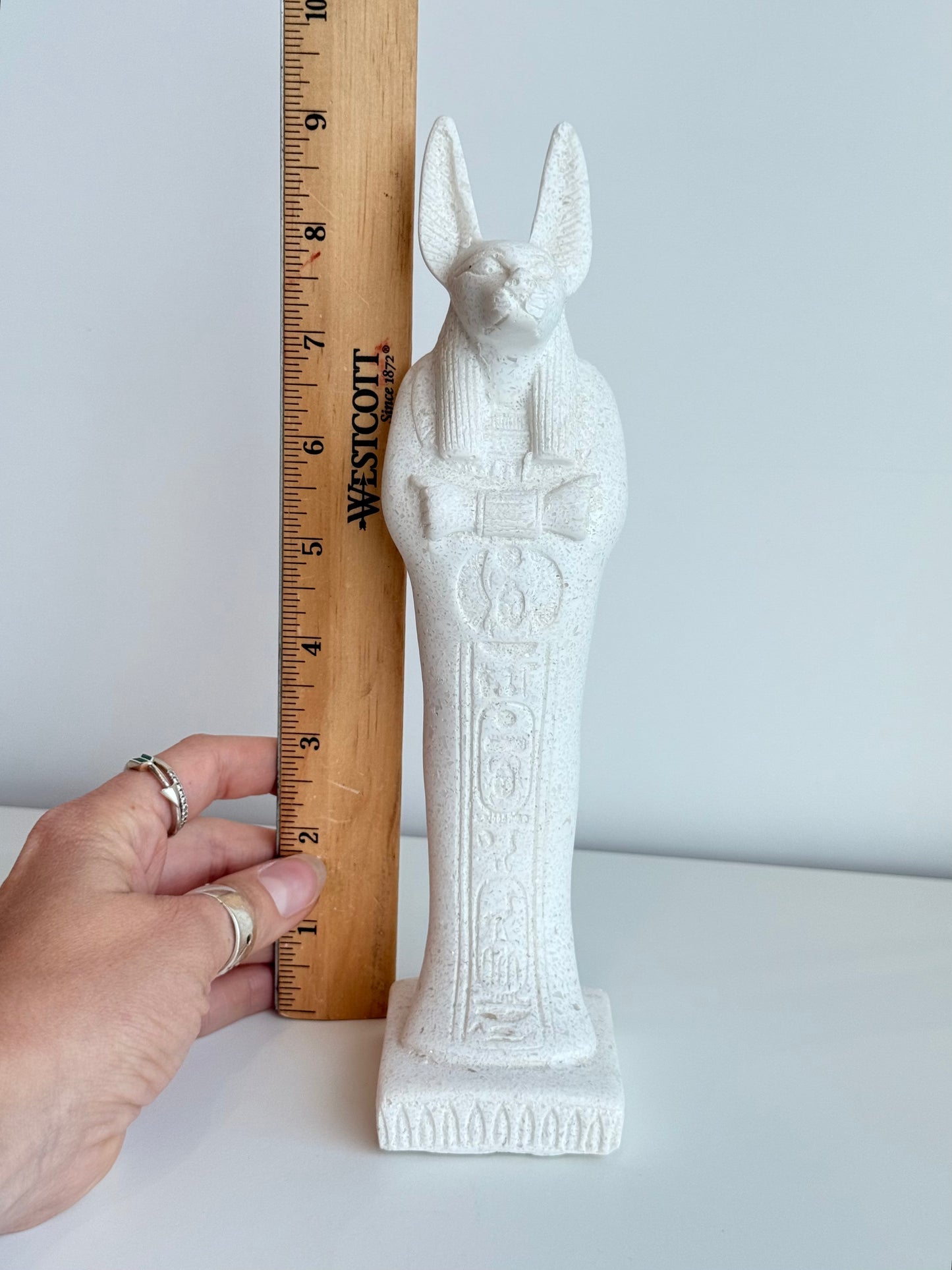 Anubis Standing Statue – Gypsum & Alabaster